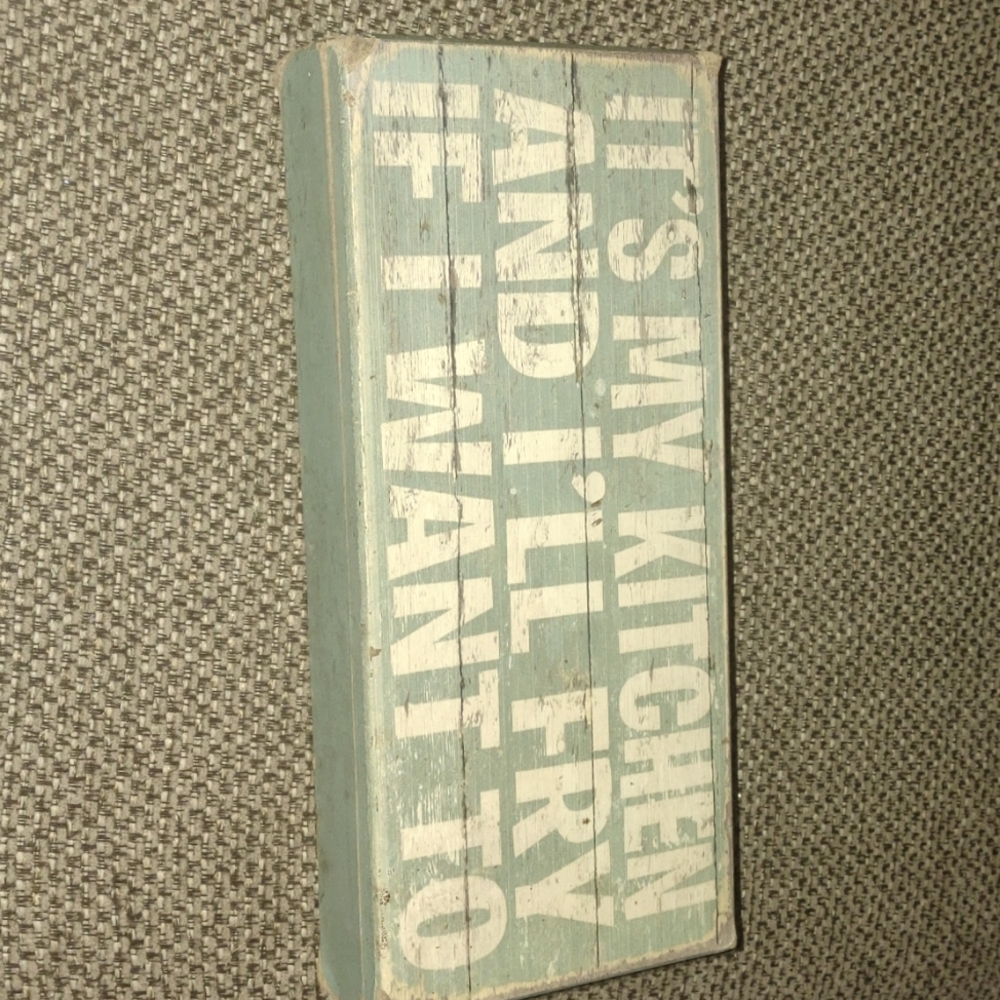 Kitchen descriptive wall plaque